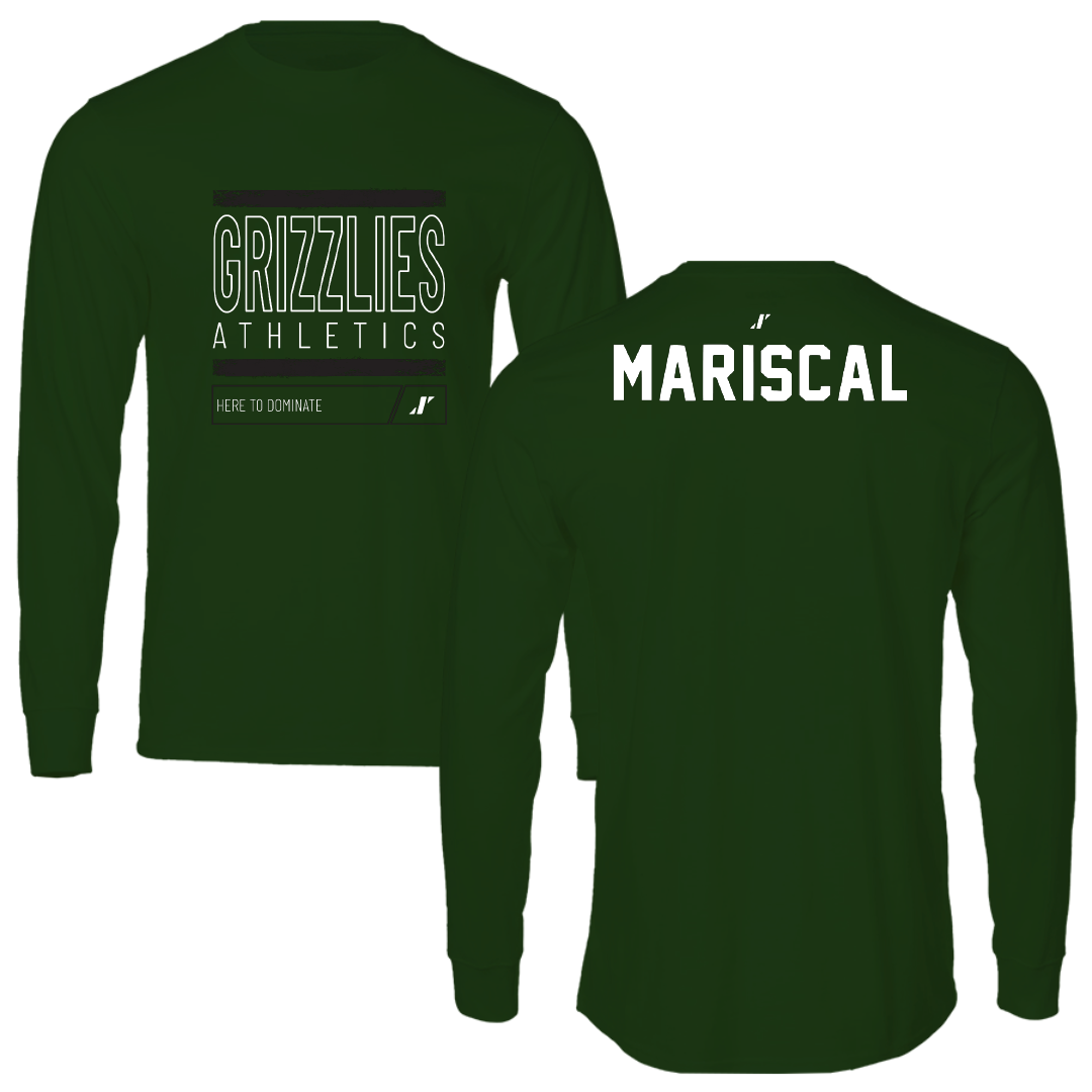 Adams State University Baseball Forest Green Dominate Long Sleeve - Luke Mariscal