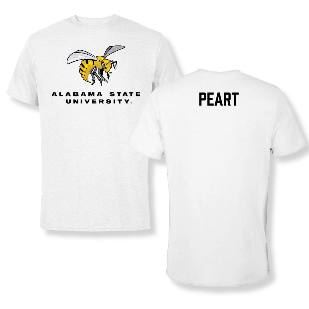 Alabama State University TF and XC White Tee - Shawna-kay Peart