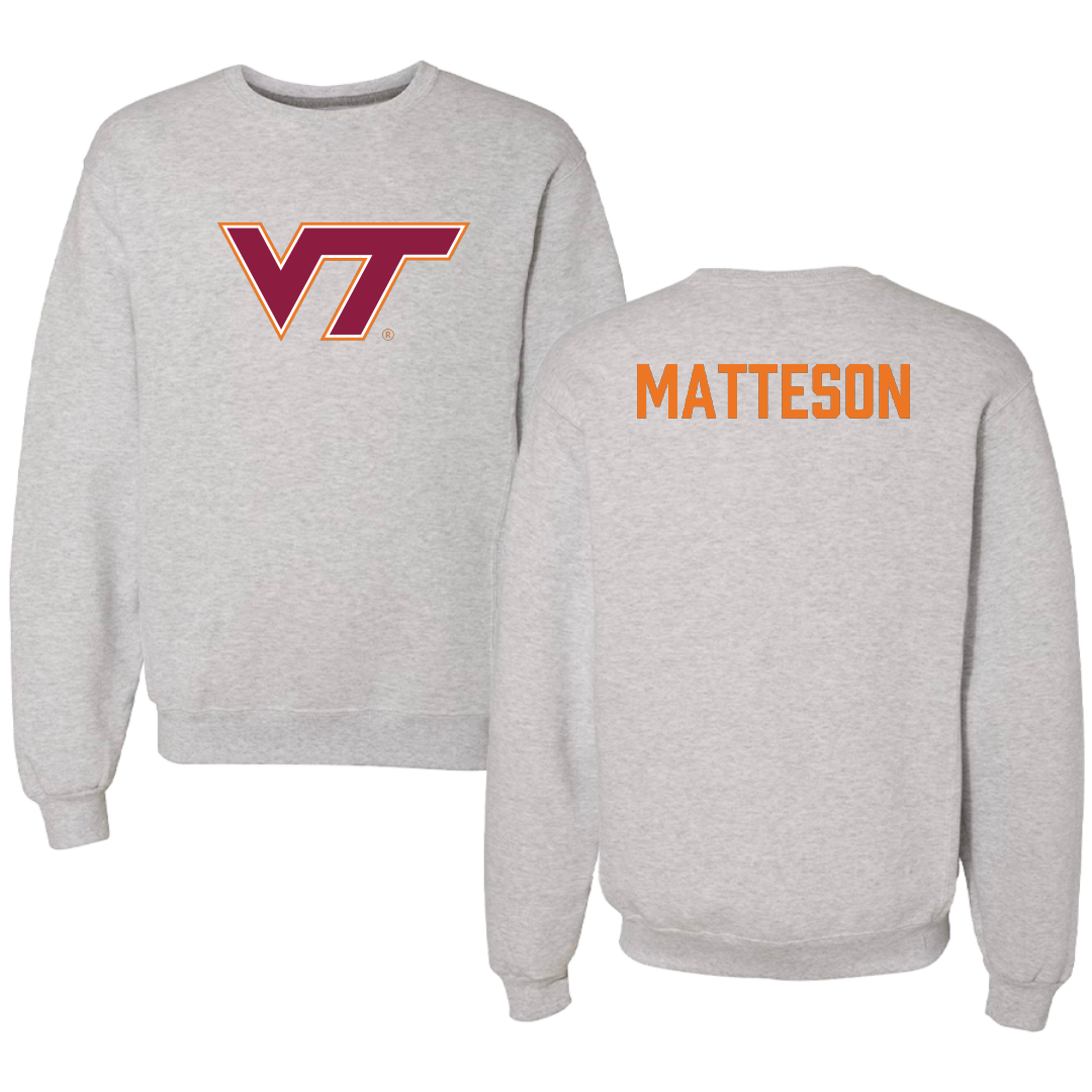 Virginia Tech Dance Gray Crewneck - Katelyn Matteson