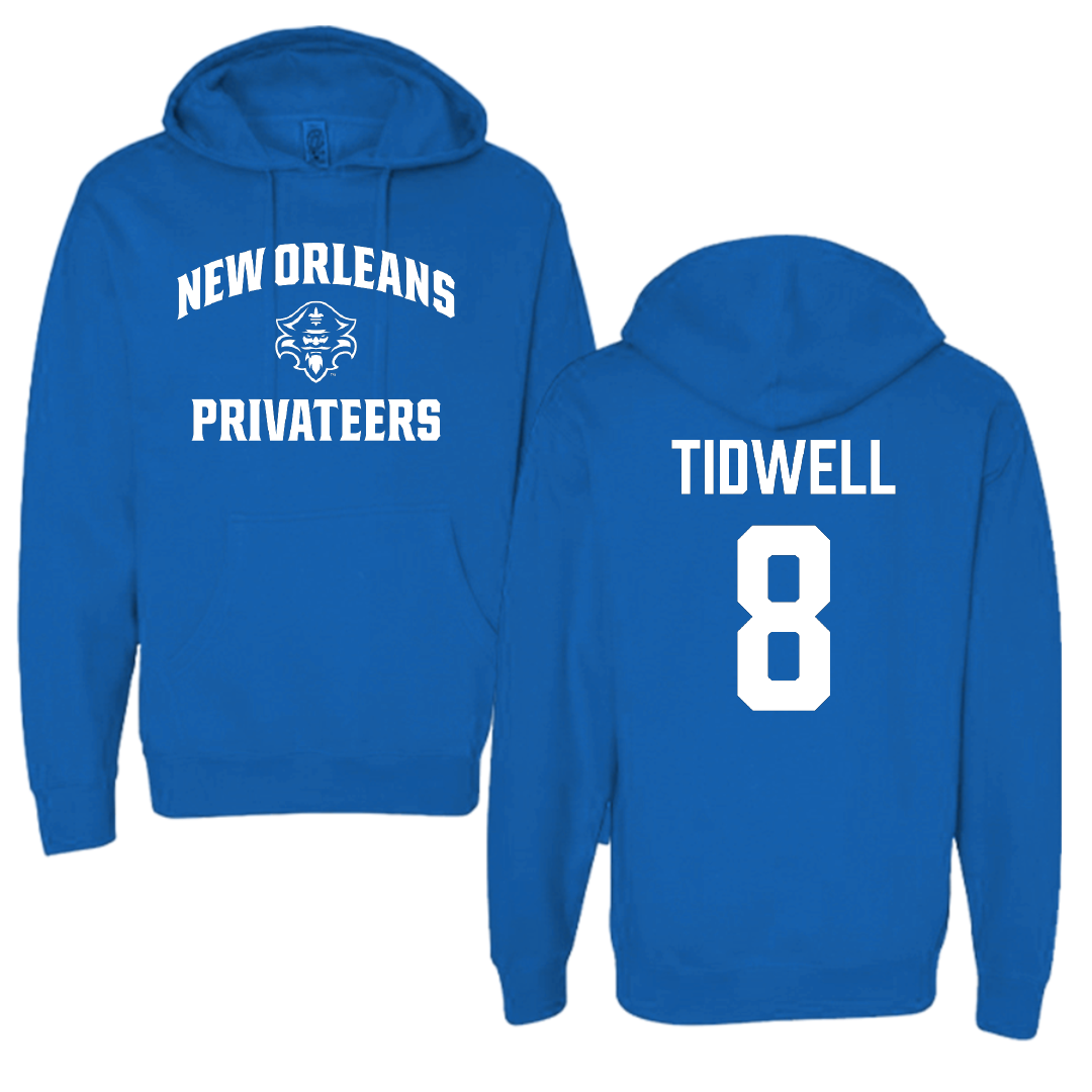 University of New Orleans Baseball Blue General Hoodie - #8 Eli Tidwell