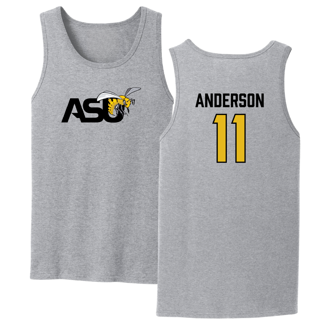 Alabama State University Volleyball (W) Sport Gray Tank Top - #11 Zoey Anderson