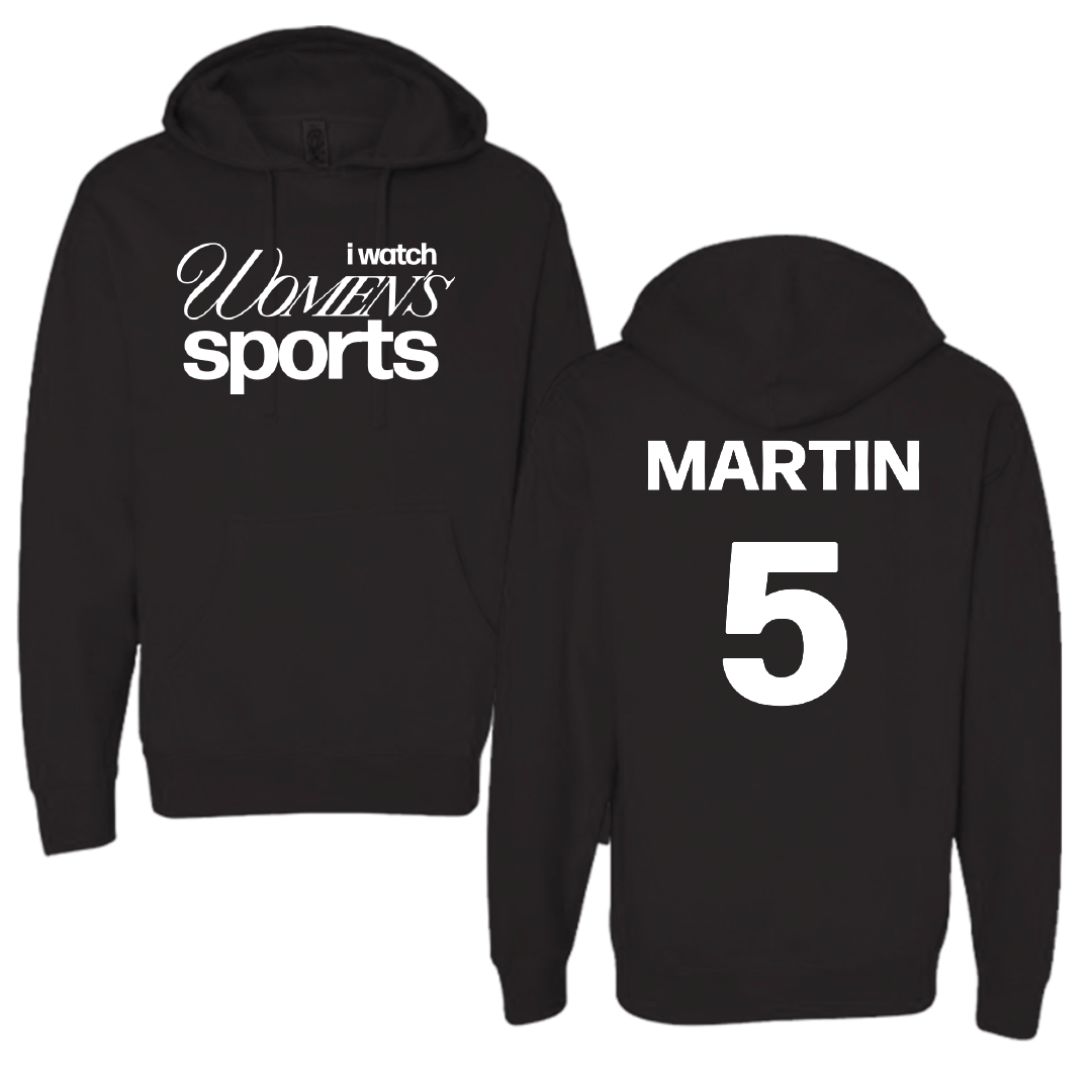 Abilene Christian University Soccer Black WHM Hoodie - #5 Hannah Martin