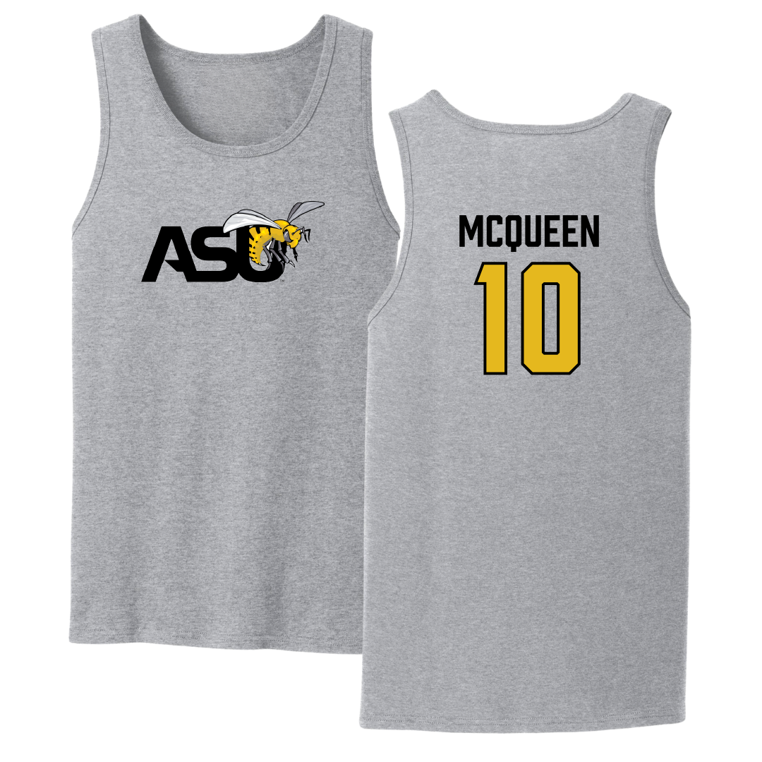 Alabama State University Volleyball (W) Sport Gray Tank Top - #10 Madisynne McQueen