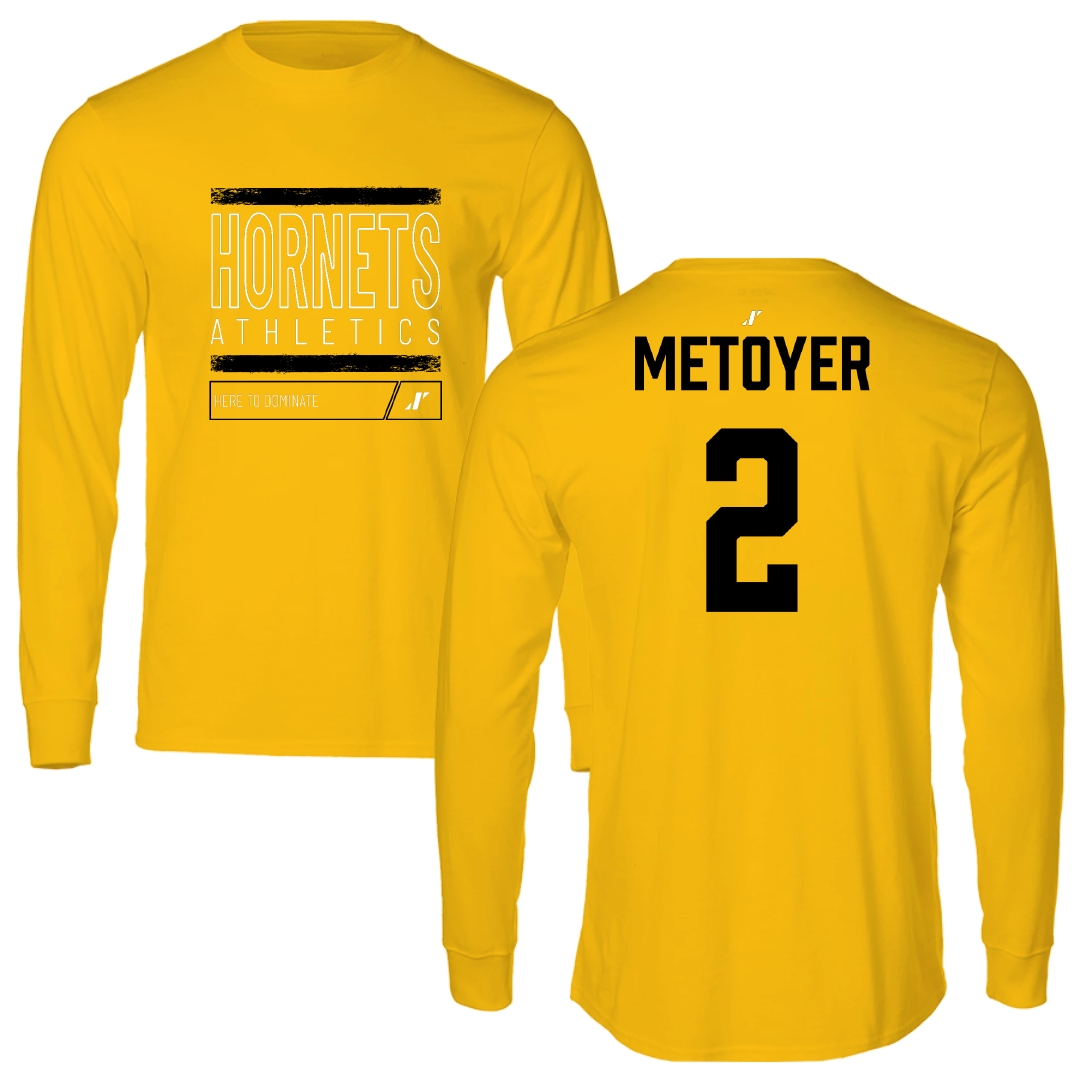 Alabama State University Volleyball (W) Gold Dominate Performance Long Sleeve - #2 Brynn Metoyer