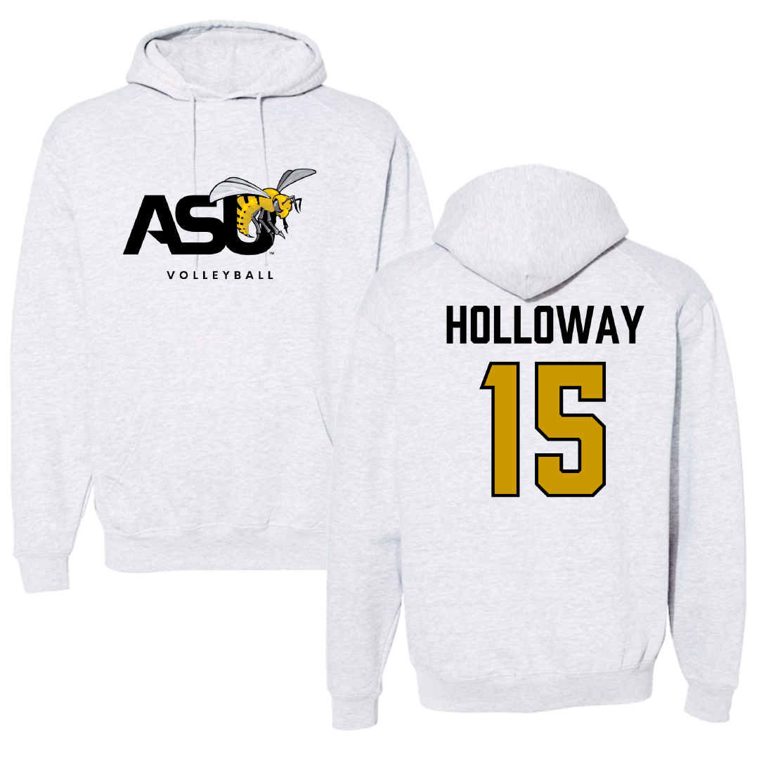 Alabama State University Volleyball (W) Gray Hoodie - #15 Camille Holloway