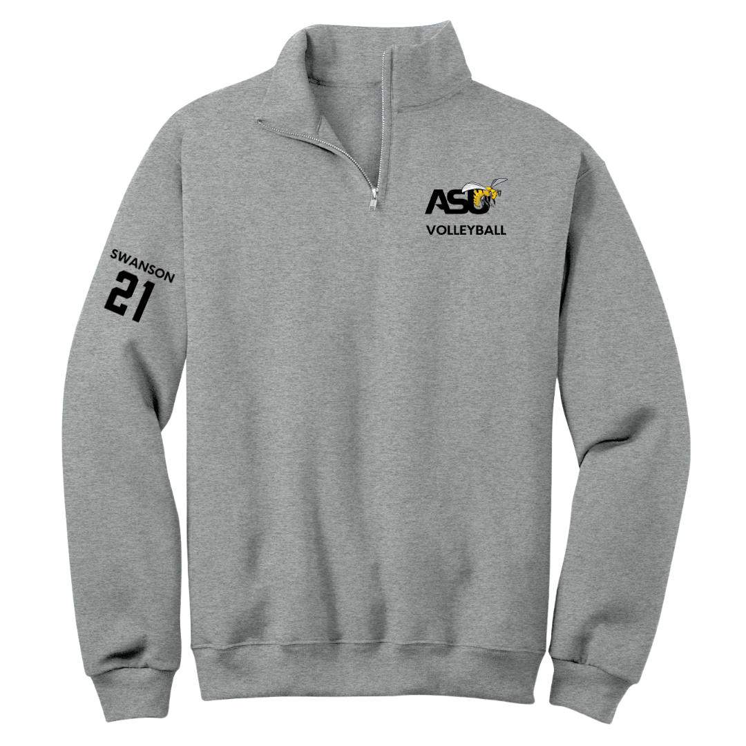 Alabama State University Volleyball (W) Sport Gray Quarter-Zip - #21 Breanna Swanson