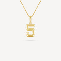 Gold Presidents Pendant and Chain - #5 Tate Morris