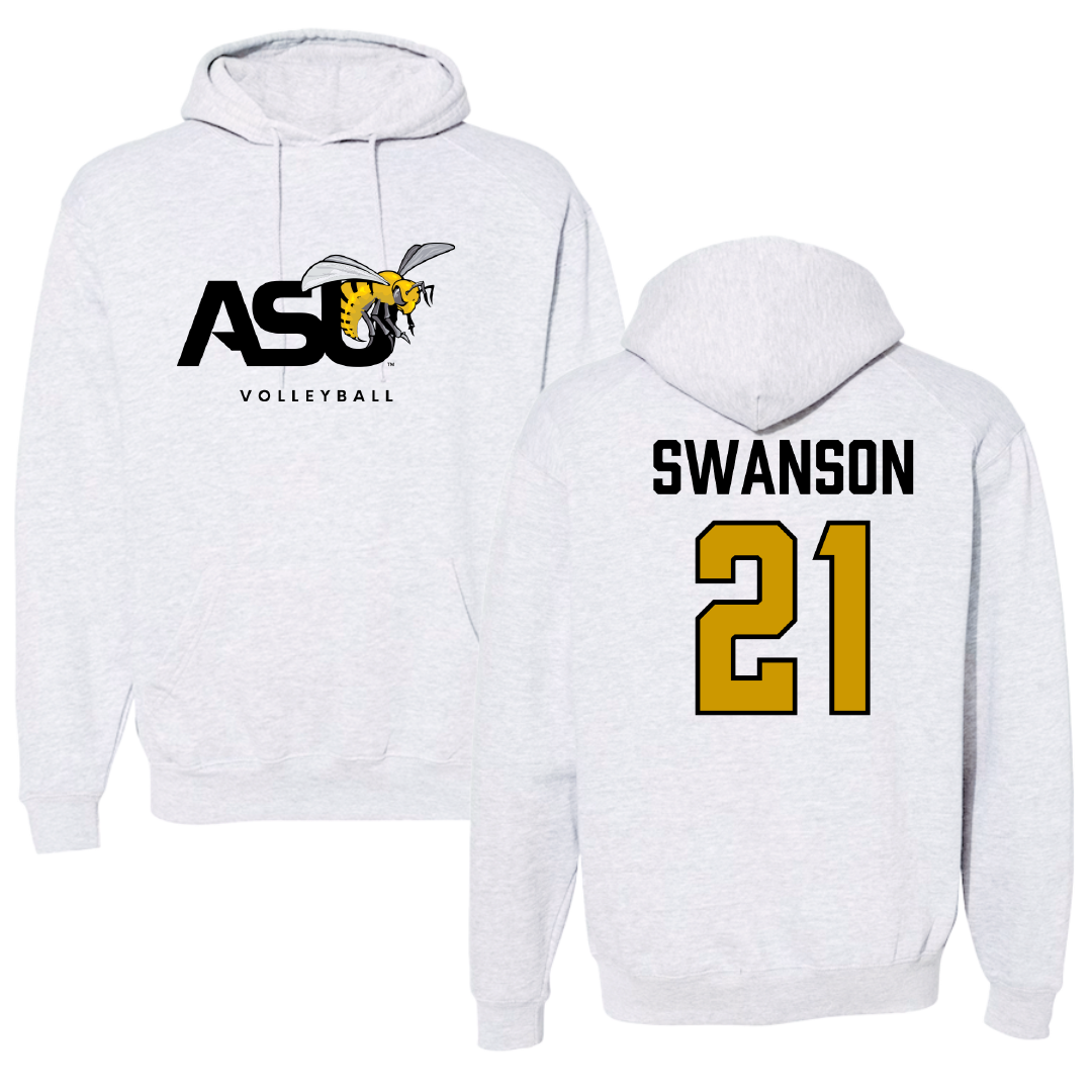 Alabama State University Volleyball (W) Gray Hoodie - #21 Breanna Swanson
