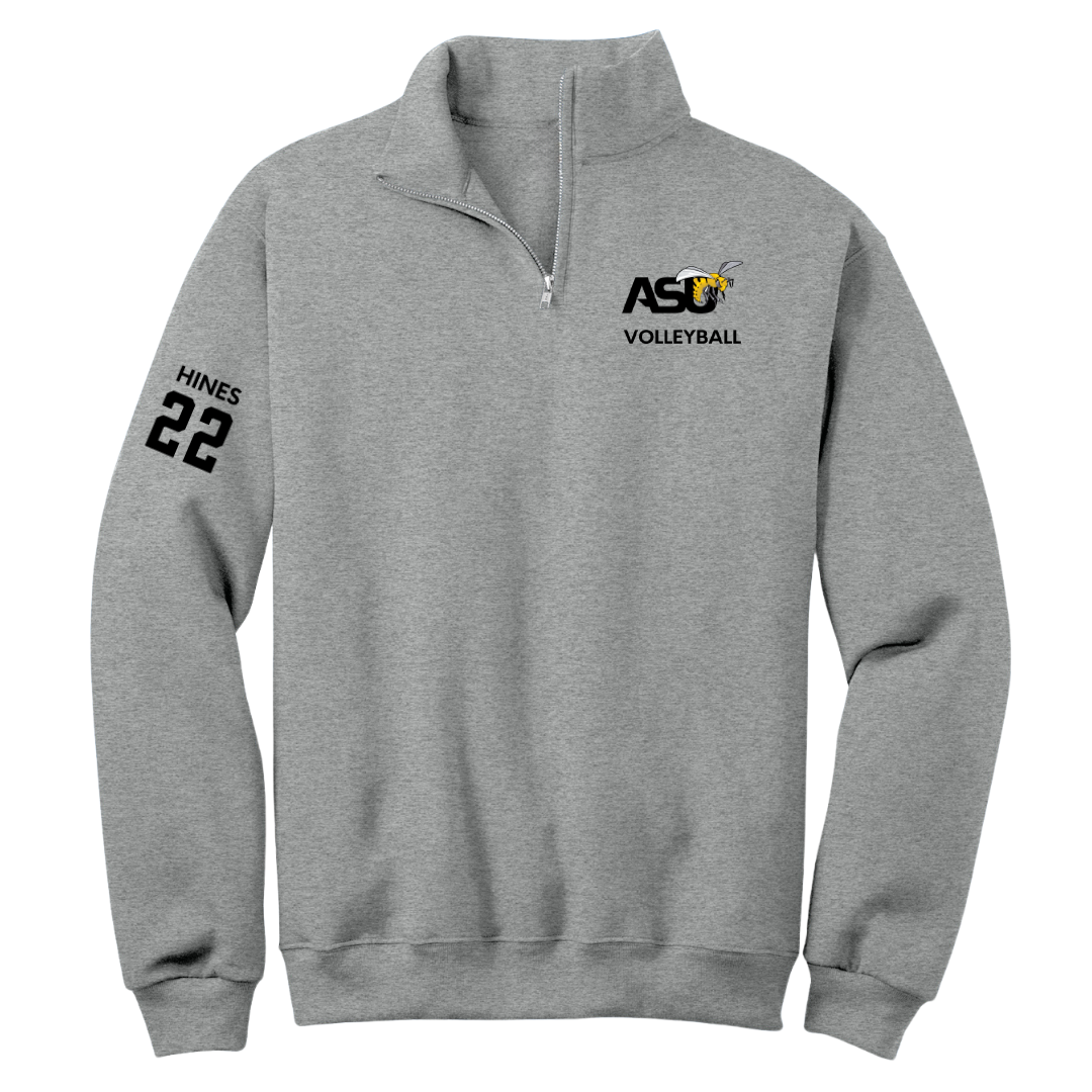 Alabama State University Volleyball (W) Sport Gray Quarter-Zip - #22 Kaylen Hines