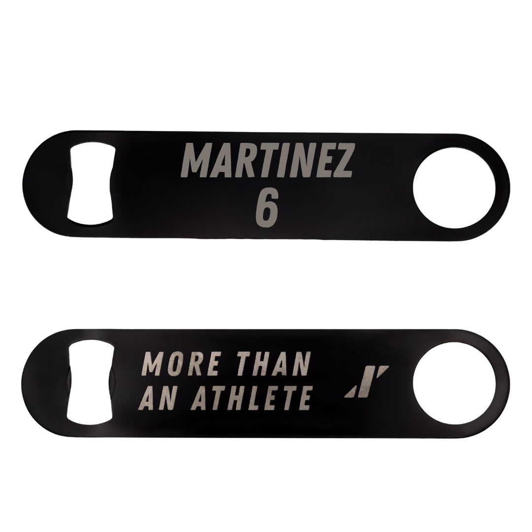 Adams State University Baseball Black Bottle Opener - #6 Gunner Martinez