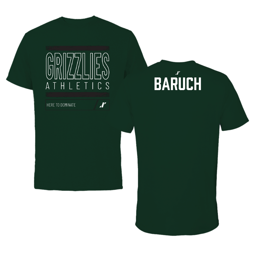 Adams State University Baseball Forest Green Dominate Performance Tee - Shaked Baruch