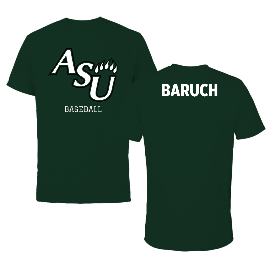 Adams State University Baseball Forest Green Performance Tee - Shaked Baruch