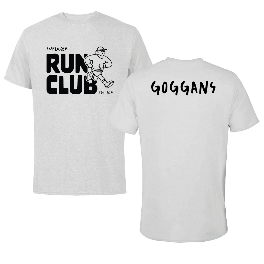 Abilene Christian University TF and XC Light Gray Influxer Run Club Performance Tee - Cooper Goggans