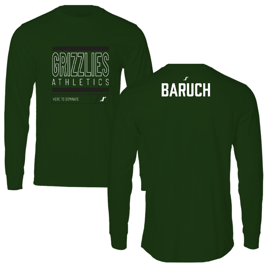 Adams State University Baseball Forest Green Dominate Long Sleeve - Shaked Baruch