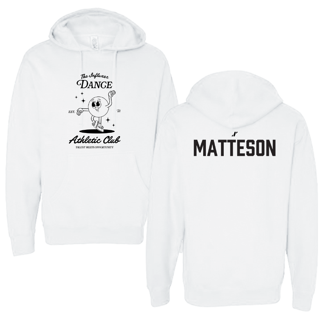 Dance White Influxer Athletic Club Hoodie - Katelyn Matteson