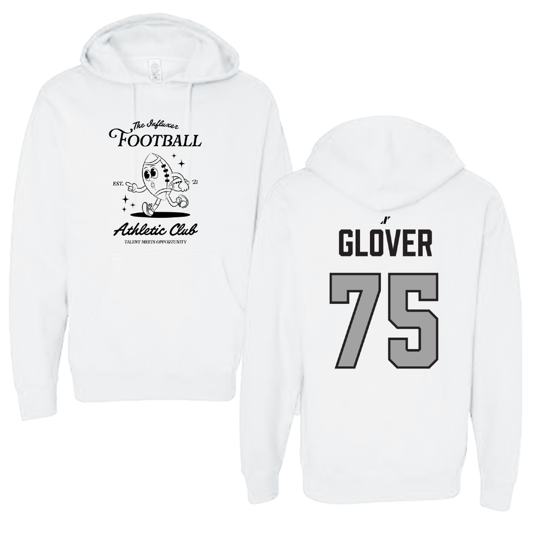 Football White Influxer Athletic Club Hoodie - #75 Todd Glover