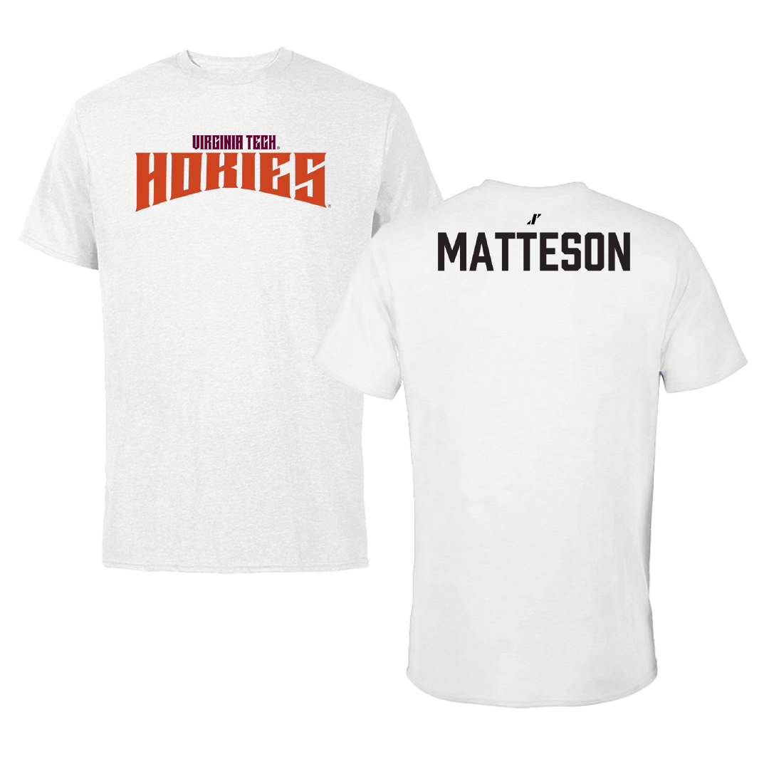 Virginia Tech Dance White Classic Tee - Katelyn Matteson