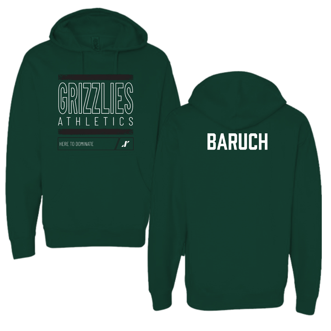 Adams State University Baseball Forest Green Dominate Hoodie - Shaked Baruch