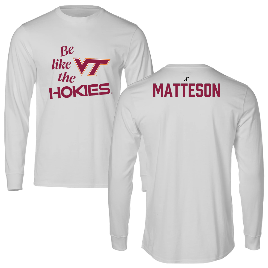 Virginia Tech Dance Light Gray Be Like Us Long Sleeve - Katelyn Matteson