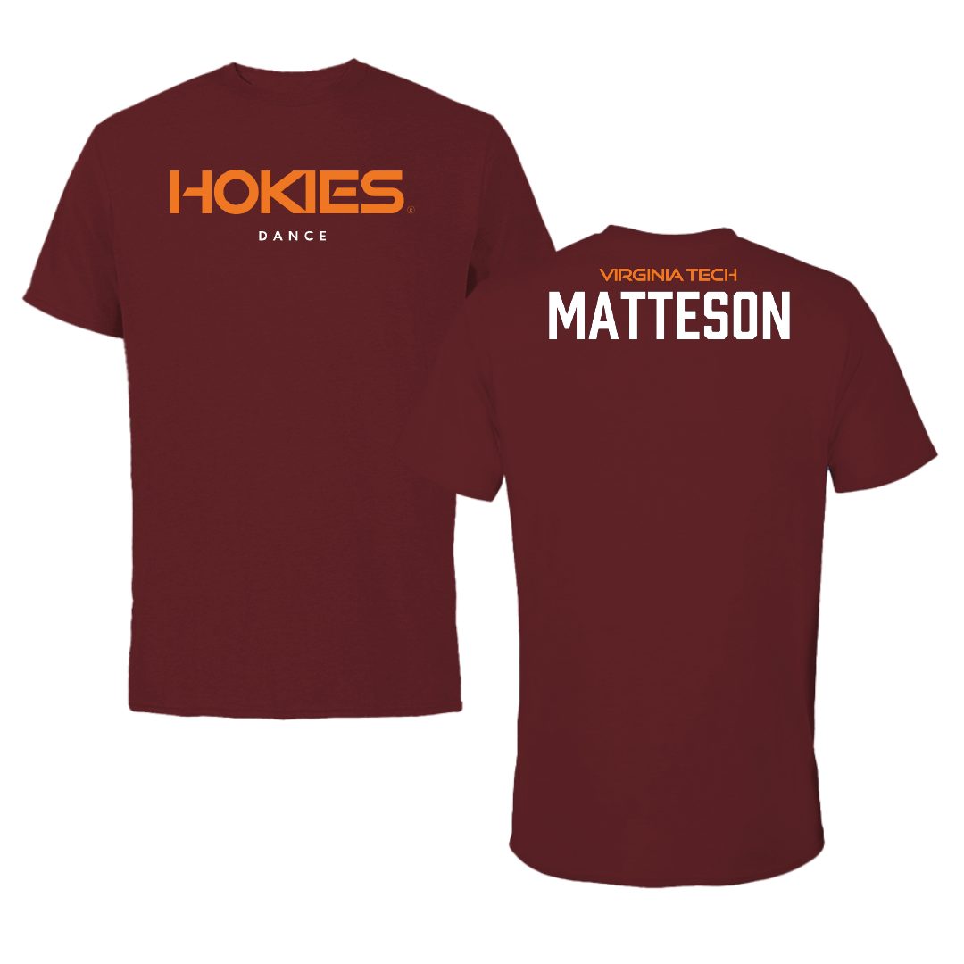 Virginia Tech Dance Maroon Tee - Katelyn Matteson